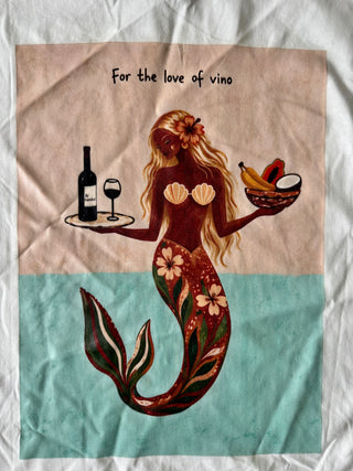 Mermaids & Wine Tee - By Frankie Tops By Frankie