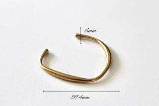 Half Moon Cuff 18K Gold Bracelet jewellery Sage Collective