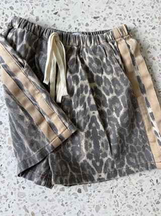 OG Leopard Racer Denim Shorts - By Frankie sets By Frankie