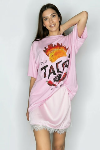 Paris Lace Pink Mini Skirt - By Frankie skirts By Frankie