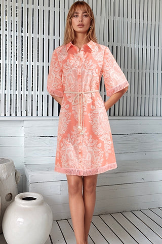 Bettina Mini Dress - Coral Dresses GDS