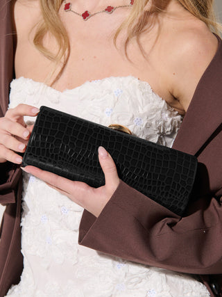 Chelsea Clutch Bag - Black accessories Angel Whisper