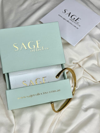 Half Moon Cuff 18K Gold Bracelet jewellery Sage Collective