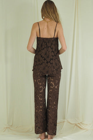 Maja Brown Lace Set - By Frankie Sets By Frankie