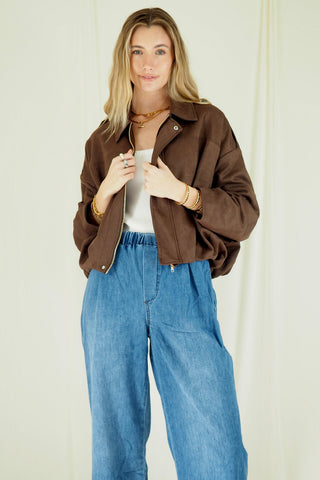 Mylee Chocolate Brown Jacket Jacket Here Come The Sun