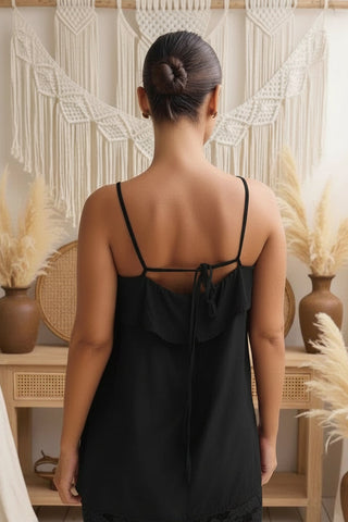 Riley Black Lace Pants Set - By Frankie Sets By Frankie