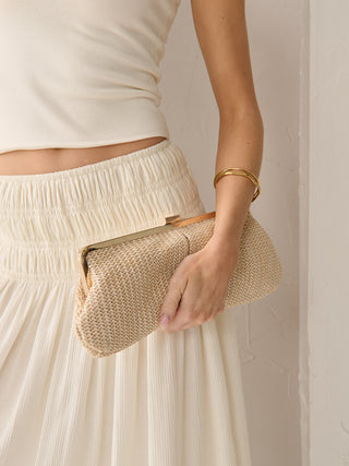 Pria Clutch Bag - Beige Accessories Angel Whisper