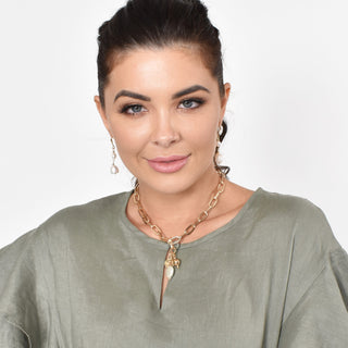 Tiana Pearl Necklace - Silver accessories Adorne   