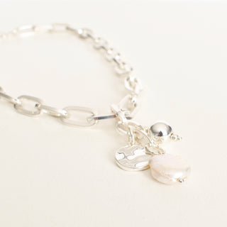 Tiana Pearl Necklace - Silver accessories Adorne   