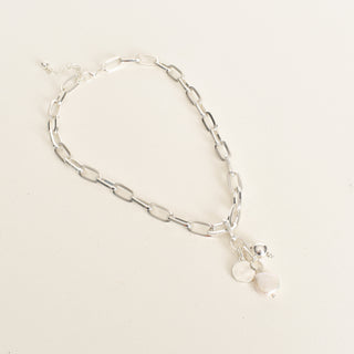 Tiana Pearl Necklace - Silver accessories Adorne   
