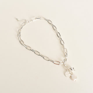 Tiana Pearl Necklace - Silver accessories Adorne   