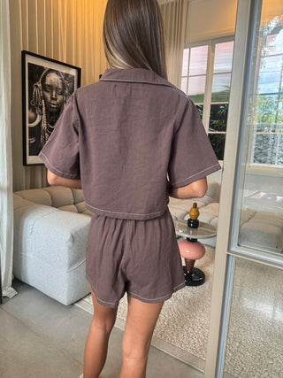 Brown Dana Denim Set - By Frankie Sets By Frankie