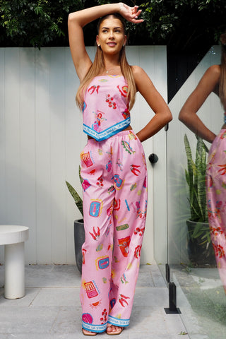 Soleil Pink Bandana Set - By Frankie Sets By Frankie