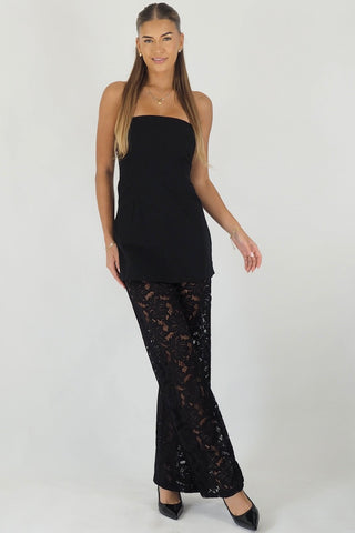 Kate Black Lace Pants Set - By Frankie sets By Frankie