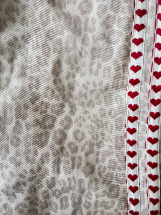 Snow Leopard Denim Racer Pants - By Frankie