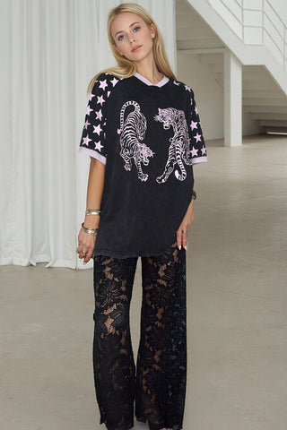 Twin Tigers Tee - By Frankie Tops By Frankie