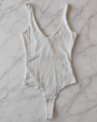 White Bodysuit Tops Luvalot