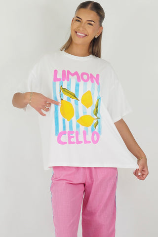 Limon Cello Tee - By Frankie Tops By Frankie