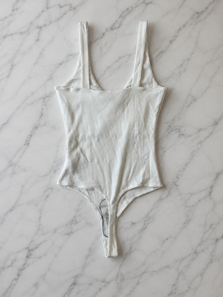 White Bodysuit Tops Luvalot