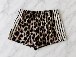 Retro Billy Track Shorts - Leopard Bottoms Sage Collective