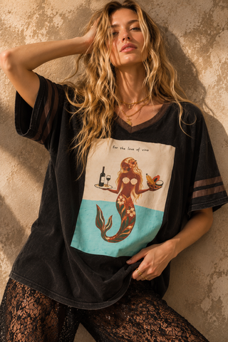 Wine Time Tee - By Frankie Tops By Frankie