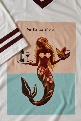 Mermaids & Wine Tee - By Frankie Tops By Frankie