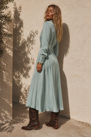 Renee Long Dress - Blue haze Dresses Sage Collective