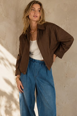 Mylee Chocolate Brown Jacket Jacket Here Come The Sun