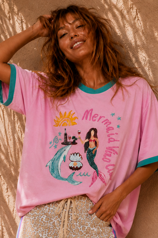 Pink Mermaid Tee - By Frankie Tops By Frankie