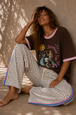 Brown Mermaid Tee - By Frankie Tops By Frankie