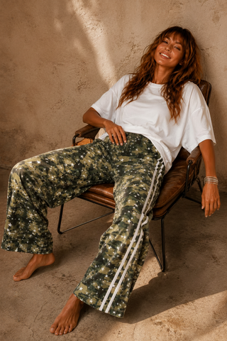Star Camo Racer Denim Pants - By Frankie Bottoms BY FRANKIE