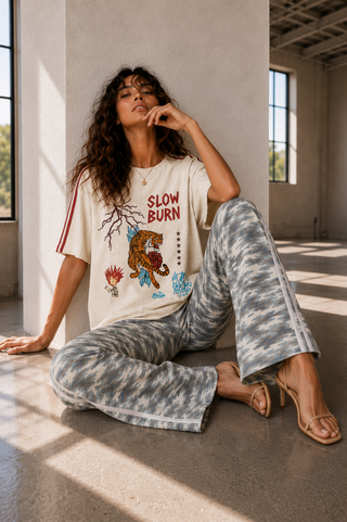 Crouching Tiger Tee Cream - By Frankie