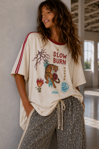 Crouching Tiger Tee Cream - By Frankie