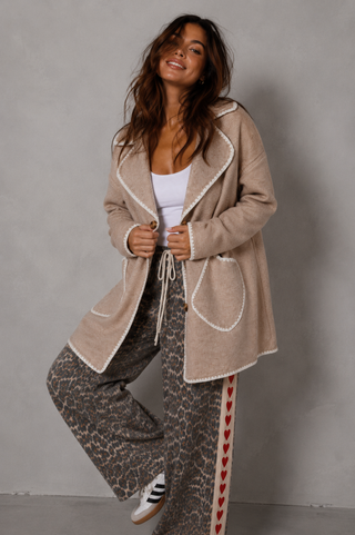 Isla Cardigan/Jacket - Beige Outerwear Isabella Boho
