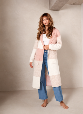 Carmen Cardigan/Jacket - Pink/White Outerwear HQ