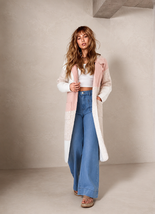 Carmen Cardigan/Jacket - Pink/White Outerwear HQ