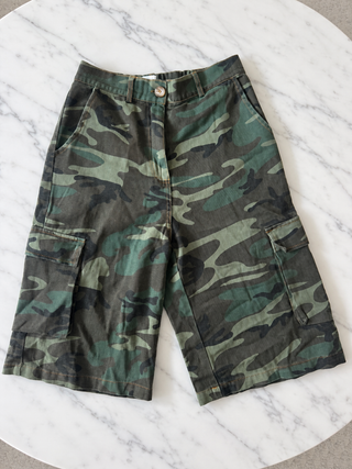 Dark Camo Jorts Denim Pants - By Frankie Bottoms BY FRANKIE