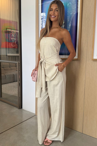 Zara Tie Oatmeal Set - By Frankie Sets By Frankie