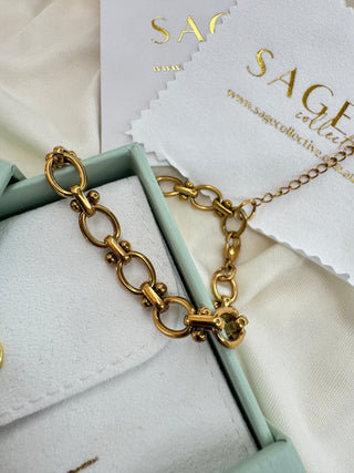 Columbus 18K Gold Chain Bracelet jewellery Sage Collective