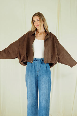 Mylee Chocolate Brown Jacket Jacket Here Come The Sun