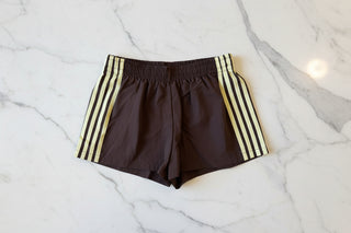 Retro Billy Track Shorts - Brown/Yellow Bottoms Sage Collective