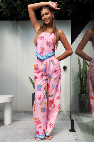 Soleil Pink Bandana Set - By Frankie Sets By Frankie