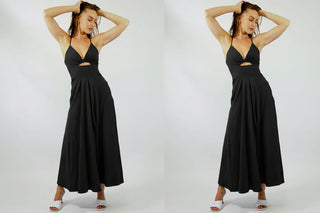 Emma Midi Dress - Black Dresses Thanne