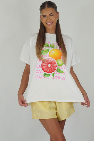 Grapefruit & Oranges Tee - By Frankie Tops By Frankie
