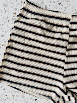 Jess Stripe Booty Shorts - By Frankie Shorts BY FRANKIE