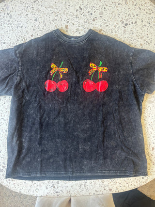 Cherry's Tee - By Frankie Tops By Frankie