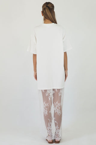 Oversized Tee With Lace Skirt - By Frankie maxi dress By Frankie