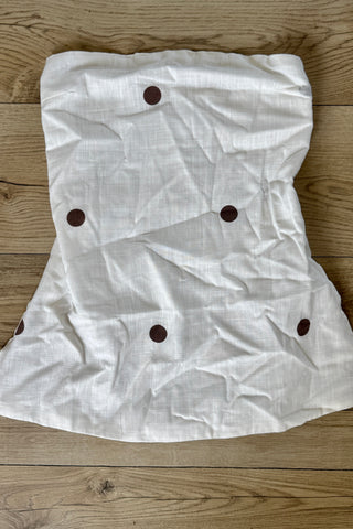 Emily White/Brown Polka Dot Set - By Frankie Sets By Frankie