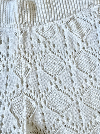 White Crochet Pants - By Frankie Bottoms BY FRANKIE