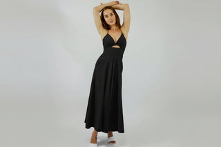 Emma Midi Dress - Black Dresses Thanne